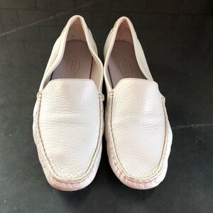 Women's White leather Loafers
